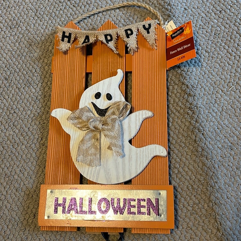 Wooden Fence Halloween Decoration